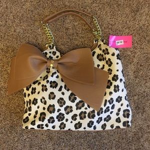 NWT Betsey Johnson Cheetah/Leopard Tote